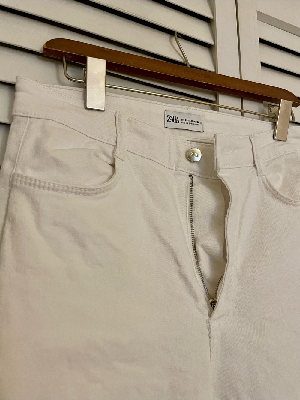 Zara White Jeggings, Size 10 (US)